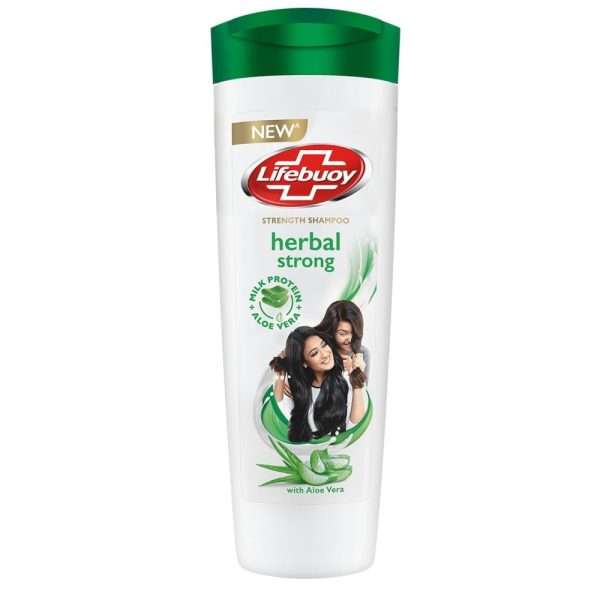 lifebuoy herbol strong + aloevera milk protein shampoo 650ml